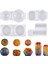 4 Paket Silikon Reçine Kalıpları Kolye Takı Için Reçine Döküm Kalıpları Epoksi Reçine Kalıp Kare Yuvarlak Takı Zanaat Kalıpları (Yurt Dışından) 3