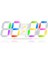 3D LED Dijital Duvar Saati Rgb Saat Aydınlık Masa Çalar Saat Zaman Tarih Masa Saati Ev Yatak Odası Için App Kontrolü ile (Yurt Dışından) 1