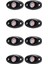 8 Pod LED Kaya Işıkları Kiti Su Geçirmez Underglow LED Neon Trail Rig Işıkları Kamyon Atv Offroad Tekne-Kırmızı (Yurt Dışından) 1