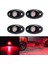 8 Pod LED Kaya Işıkları Kiti Su Geçirmez Underglow LED Neon Trail Rig Işıkları Kamyon Atv Offroad Tekne-Kırmızı (Yurt Dışından) 2