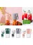 Mini Taşınabilir Blender, Üç Bıçaklı Smoothie Shake Yapıcı, Çok Fonksiyonlu El Tipi Meyve Sıkacağı Bardağı, 320ML, Yeşil (Yurt Dışından) 2