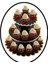 2 Adet Karton Cupcake Tutucu Tatlı Kulesi 3 Kat (Siyah + Altın Kenar) (Yurt Dışından) 4