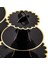 2 Adet Karton Cupcake Tutucu Tatlı Kulesi 3 Kat (Siyah + Altın Kenar) (Yurt Dışından) 5