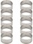 10 Adet 4.5 cm Yuvarlak Paslanmaz Delikli Dikişsiz Tart Halkası Kiş Halkası Tart Tava Pasta Tart Halkası Delikli Tart Kabuk Halkası (Yurt Dışından) 1