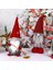 Noel Süslemeleri Gnome Kırmızı Süpürge Noel Baba Bebek Kış Kar Tanesi Yüzü Olmayan Cüce Parti Masaüstü Kapalı Masa Süsü A (Yurt Dışından) 2