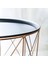 Modern Altın Yuvarlak Tel Metal Saklama Sepeti Yan Sehpa (Yurt Dışından) 3