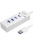 Yüksek Hızlı 4 Bağlantı Noktalı USB 3.0 Çoklu Hub Splitter Genişletme Masaüstü Bilgisayar Dizüstü Bilgisayar Için 5 Gbps Adaptör Kablosu (Beyaz) (Yurt Dışından) 1