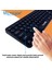 SW-500 Yuvarlak Tuşlu Taşınabilir Kablosuz Bluetoothlu Q Klavye Mouse Set AL4176 5