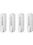 4x Sabunluk Duvara Montaj, 350 ml El Sıvı Şampuan Duş Jeli Dağıtıcı Banyo Mutfak Ofis Beyaz (Yurt Dışından) 1