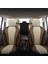 Vıp Serisi - Nissan Note ile Uyumlu Oto Koltuk Kılıfı, Tay Tüyü-Deri / Krem*taba*siyah 5