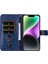 iPhone 14 Moda Fermuar Çevirme Deri Telefon Kılıfı Manyetik Cüzdan Telefon Kılıfı (Yurt Dışından) 2