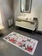 Tekli Çiçek Desenli Rowan Model Lateks Taban Banyo Paspas (Ebat 60X100) 1