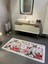 Tekli Çiçek Desenli Rowan Model Lateks Taban Banyo Paspas (Ebat 60X100) 2