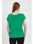 Kadın Cindy Yeşil Bisiklet Yaka Regular Fit Basic Modal Tişört (Lyocell) 4