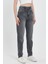 Kadın Kyla Vintage Black Mom Jean Pantolon 2