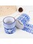 G Tarzı Retro Washi Maskeleme Bandı Mavi ve Beyaz Porselen Etiket Bant Dekoratif Yapışkan Kağıt Yapışkanlı Dıy Washi Bantlar Okul Malzemeleri (Yurt Dışından) 4
