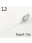 No.12 Tarzı Temel Gökkuşağı Kağıt Yapışkan Bant Günlüğü Kawaii Scrapbooking Dıy Craft Yapışkan Deco Japonya Maskeleme Washi Bant 10M x 8mm (Yurt Dışından) 1