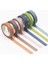 No.1 Tarzı Lot Renk Izgarası Dekoratif Washi Bant Seti Japon Kağıt Etiketler Scrapbooking Yapıştırıcı Washitape Kırtasiye (Yurt Dışından) 2