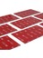 84X53MM Stili 5 Adet Gri Bant Kauçuk Köpük Çift Taraflı Yapıştırıcı Güçlü Yapışkan Yüzey Kırmızı Gri Alt Ofis Kırtasiye Bandı 84*53* (Yurt Dışından) 2