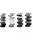 NO.439 Tarzı 15MM * 10M Dekoratif Siyah ve Beyaz Japon Washi Bant Seti Yapışkan Bant Dıy Scrapbooking Kağıt Fotoğraf Albümü Maskeleme Bandı (Yurt Dışından) 2