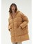 Oversize Kapüşonlu Şişme Mont 2