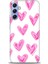 Samsung Galaxy A34 Kılıf Hd Baskılı - Pembe Kalpler 1