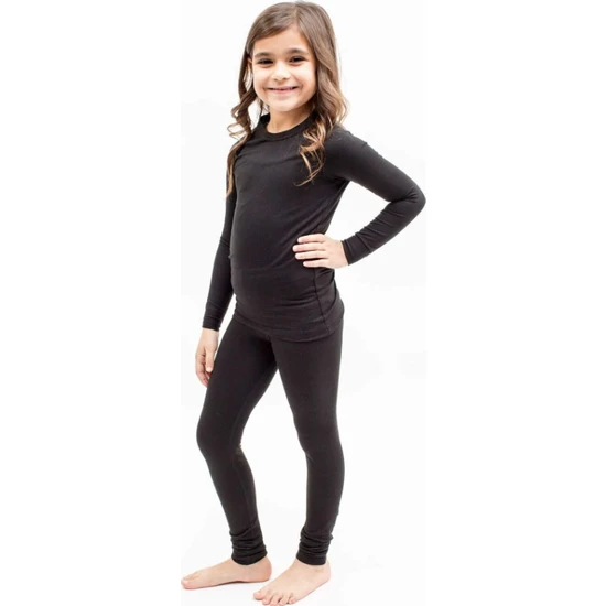 Süsen Lingerie Kışlık Kız Alt Üst Termal Takım Içlik, Sıcak Tutan Kız Çocuk Termal Tayt Alt ve Üst Giyim