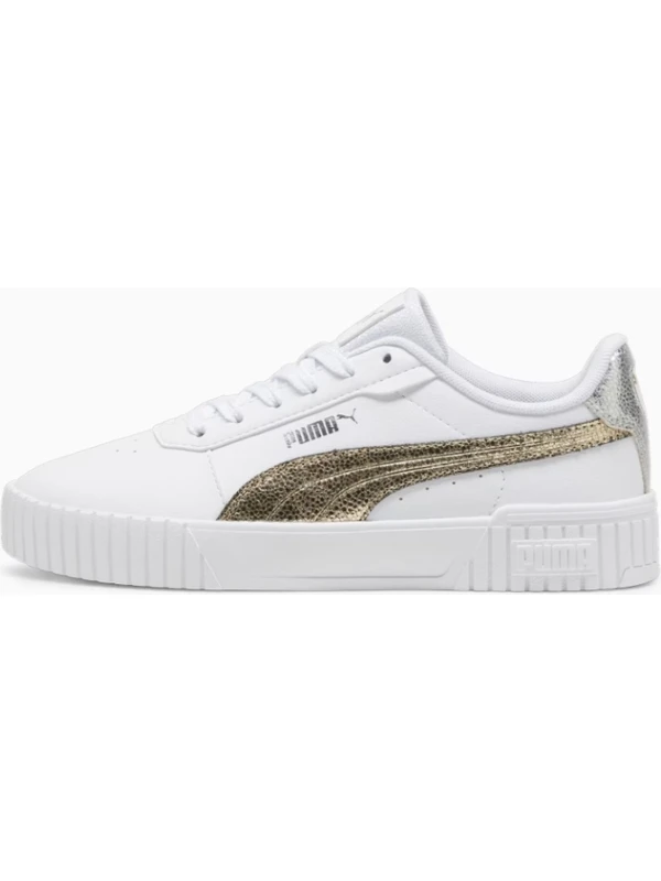 Puma Carina 2.0 Metallic Shine Kadın Sneakers Spor Ayakkabı 39509601 Beyaz