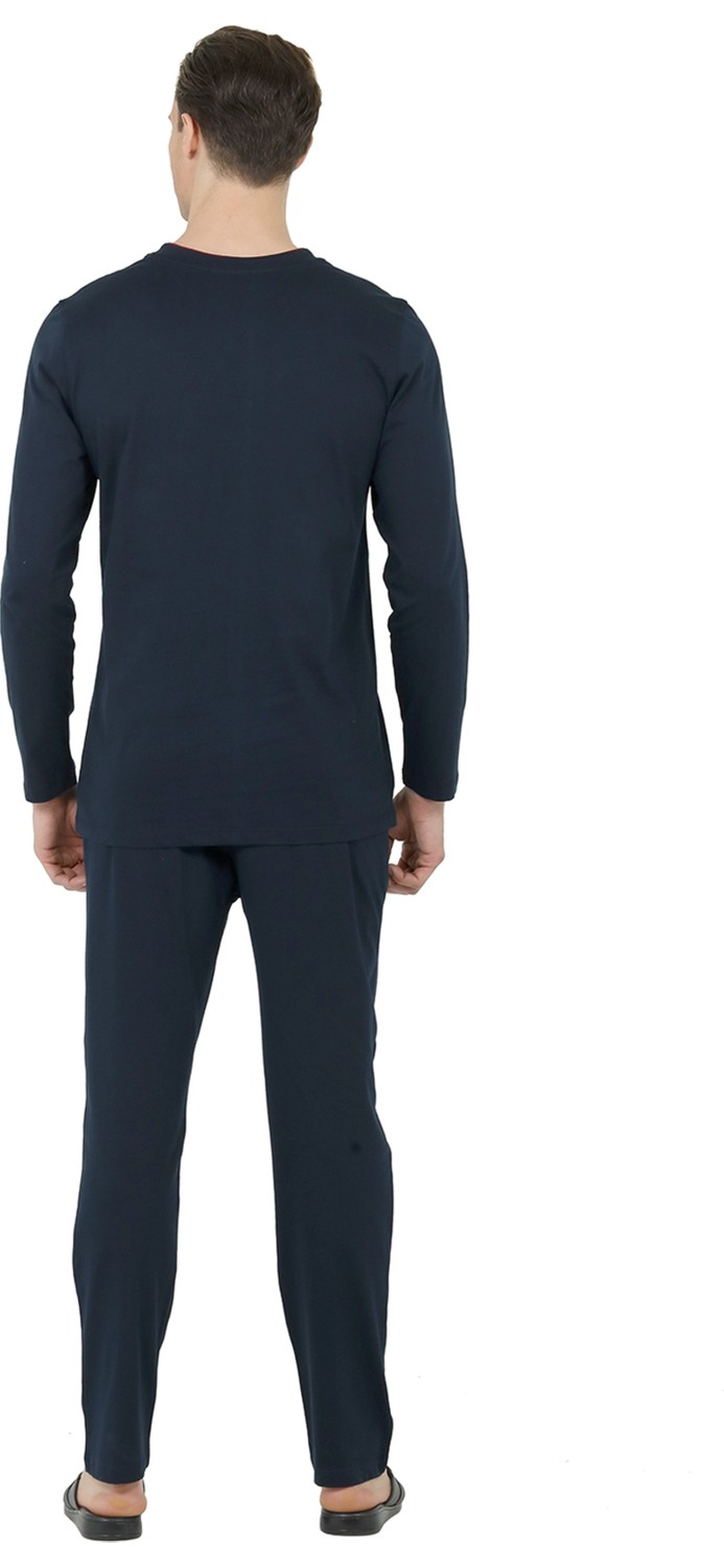 D'S Damat Regular Fit Cotton Pijama Takımı K.lacivert görsel 2