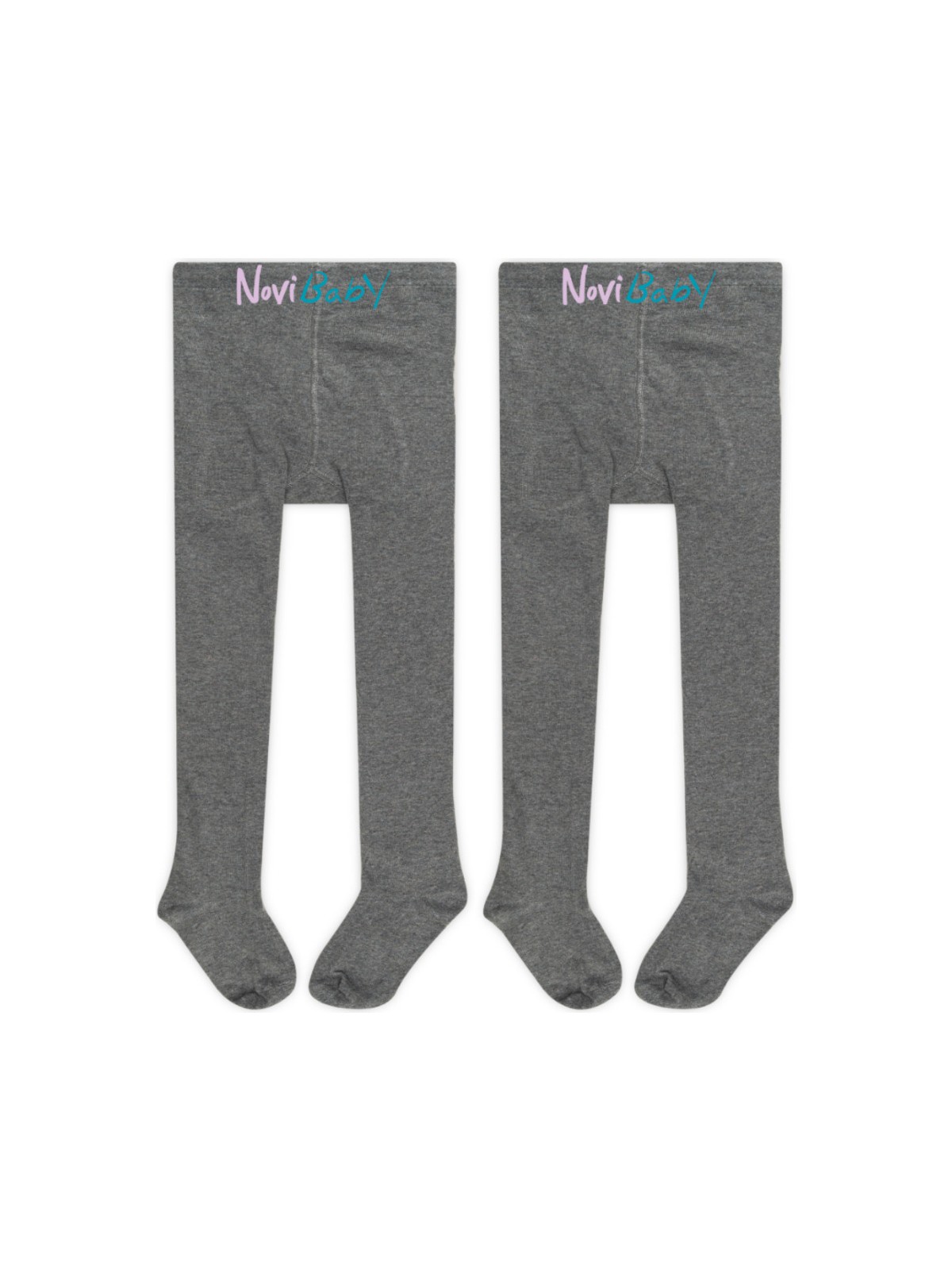 Novibaby 2'li Bebek Pamuklu Külotlu Çorap, Çocuk Yenidoğan Pamuk Kız Erkek Okul Çorabı, Beyaz Ekru Pembe - Görsel 7