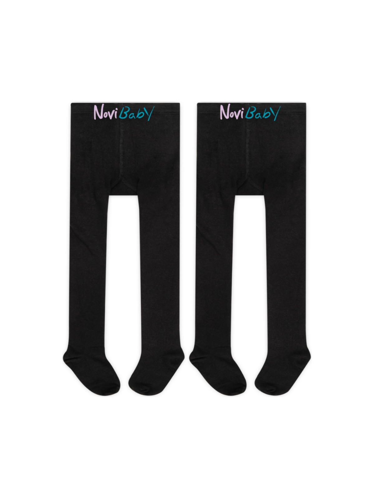 Novibaby 2'li Bebek Pamuklu Külotlu Çorap, Çocuk Yenidoğan Pamuk Kız Erkek Okul Çorabı, Beyaz Ekru Pembe - Görsel 8