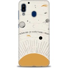 gmotp Samsung Galaxy A20 Kılıf Hd Baskılı - Evren