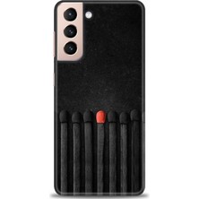 gmotp Samsung Galaxy S21 Kılıf Hd Baskılı - Kibrit Çöpleri