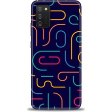 gmotp Samsung Galaxy A03S Kılıf Hd Baskılı - Renkli Çubuklar
