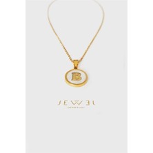 Jewel B Harfi Gold Altın Kaplama Kolye