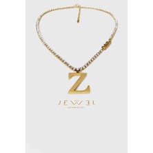 Jewel Z Model Su Yolu Gold Altın Kaplama Kolye