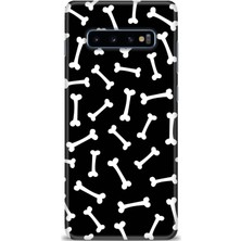 gmotp Samsung Galaxy S10 Plus Kılıf Hd Baskılı - Kemikler
