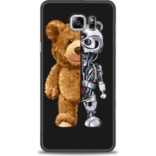 gmotp Samsung Galaxy Note 5 Kılıf Hd Baskılı - Ayı ve Iskeleti