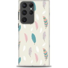 gmotp Samsung Galaxy S23 Ultra Kılıf Hd Baskılı - Tüyler