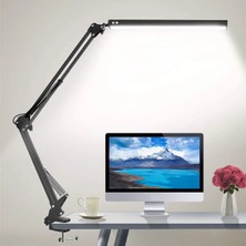 Enshall Masa Tutuculu Metal 3 Renk Modlu Katlanabilir LED Işık Masa Lambası