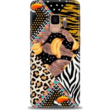 gmotp Samsung Galaxy S9 Kılıf Hd Baskılı - Muz Papağan