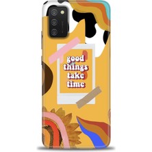 gmotp Samsung Galaxy A02S Kılıf Hd Baskılı - Take Time