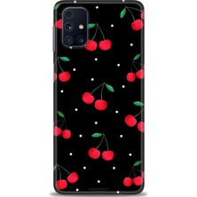 gmotp Samsung Galaxy M31S Kılıf Hd Baskılı - Kirazlar