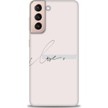 gmotp Samsung Galaxy S21 Plus Kılıf Hd Baskılı - Love