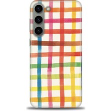 gmotp Samsung Galaxy S23 Plus Kılıf Hd Baskılı - Renkli Kareler