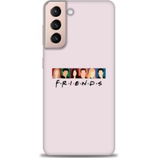 gmotp Samsung Galaxy S21 Fe Kılıf Hd Baskılı - Renkli Friends