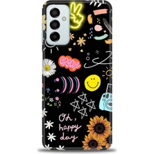 gmotp Samsung Galaxy M13 Kılıf Hd Baskılı - Happy Day