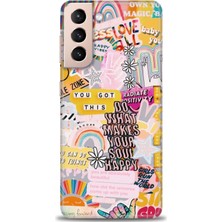 gmotp Samsung Galaxy S21 Fe Kılıf Hd Baskılı - Good Vibes