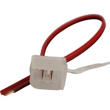 Dora Led  6X12MM Tek Yönlü Iğneli Neon Soketi Konnektör Kablo 12 Volt Besleme Fişi Fiş Aparatı (5 Adet)
