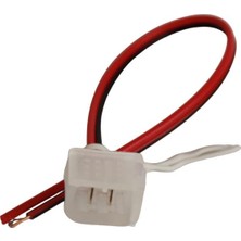 Dora Led  6X12MM Tek Yönlü Iğneli Neon Soketi Konnektör Kablo 12 Volt Besleme Fişi Fiş Aparatı (5 Adet)